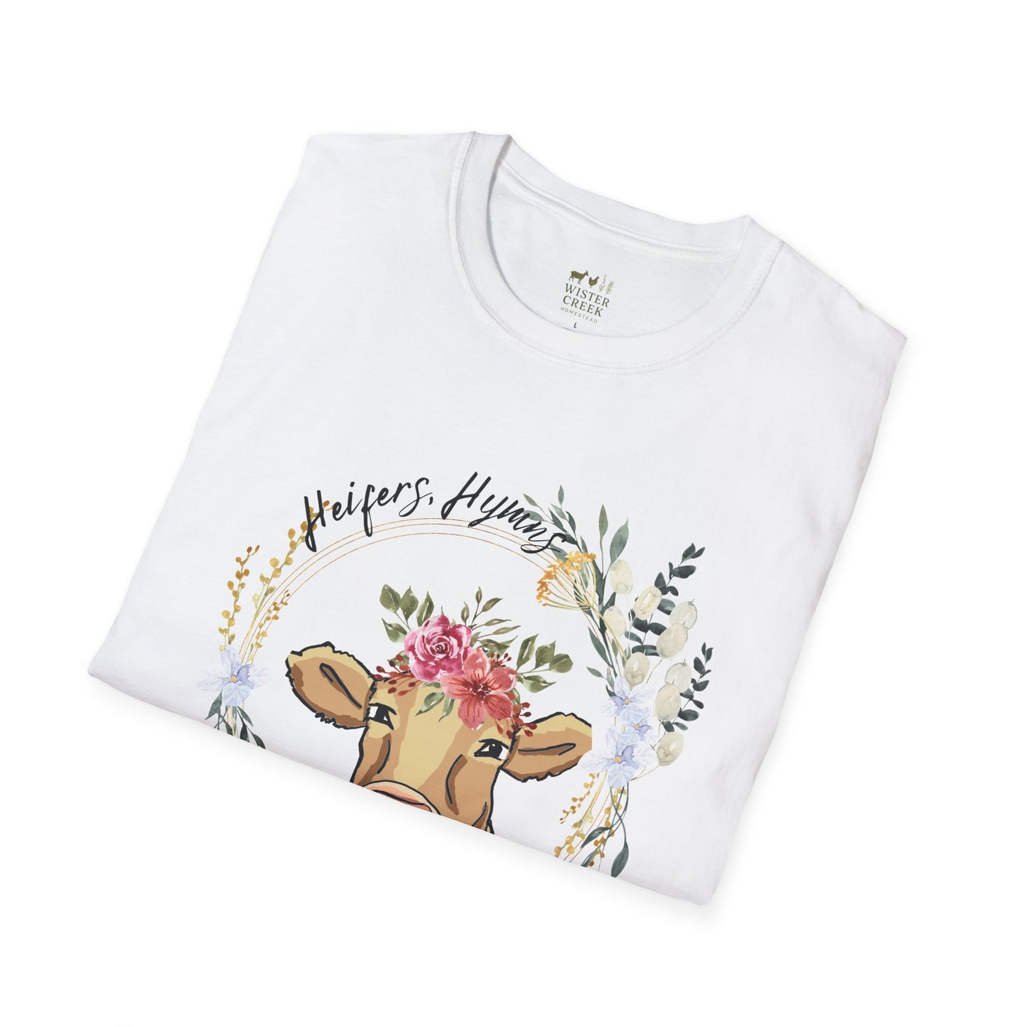 "Heifers, Hymns, Hallelujah" Fun Farm Style Tee