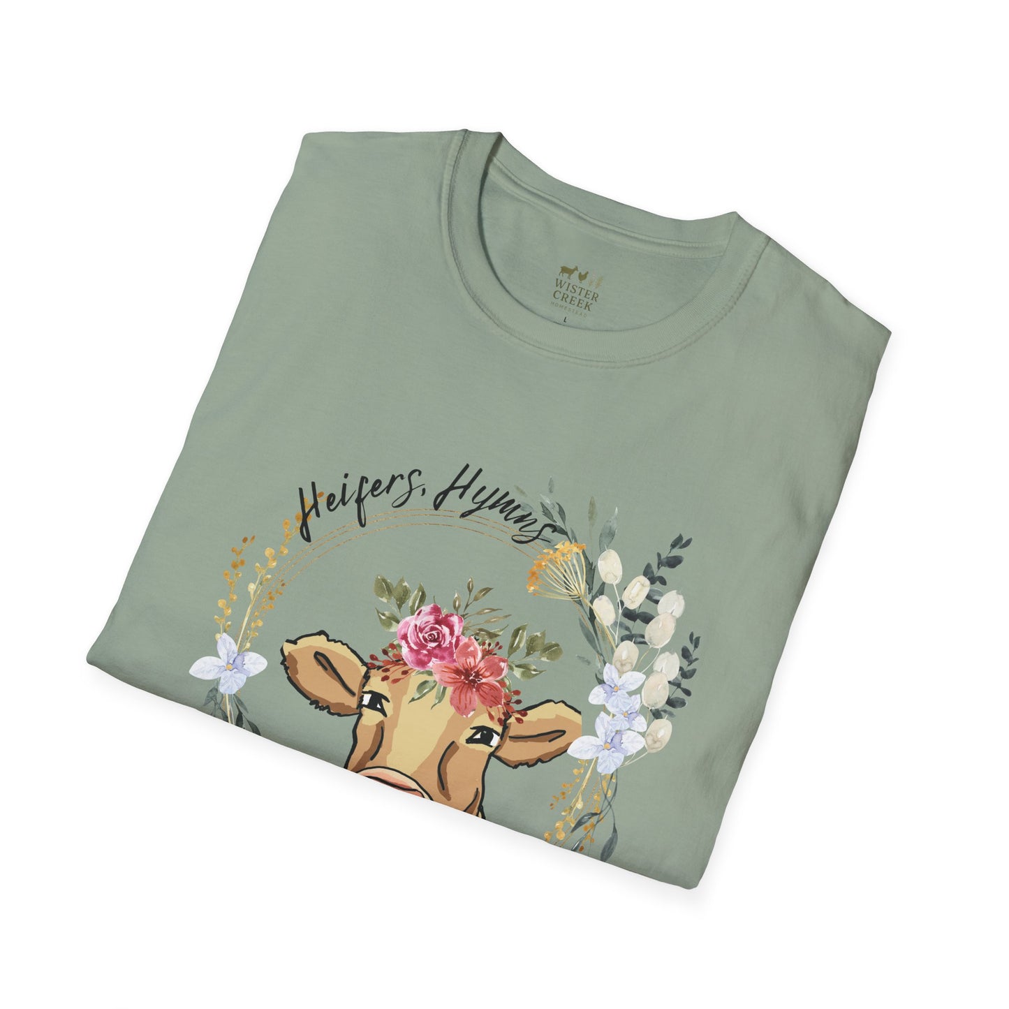"Heifers, Hymns, Hallelujah" Fun Farm Style Tee