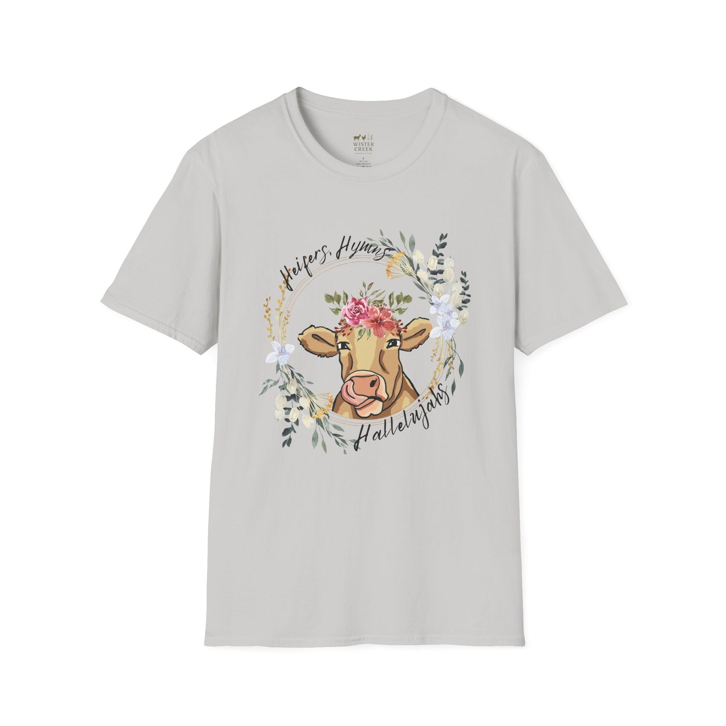 "Heifers, Hymns, Hallelujah" Fun Farm Style Tee