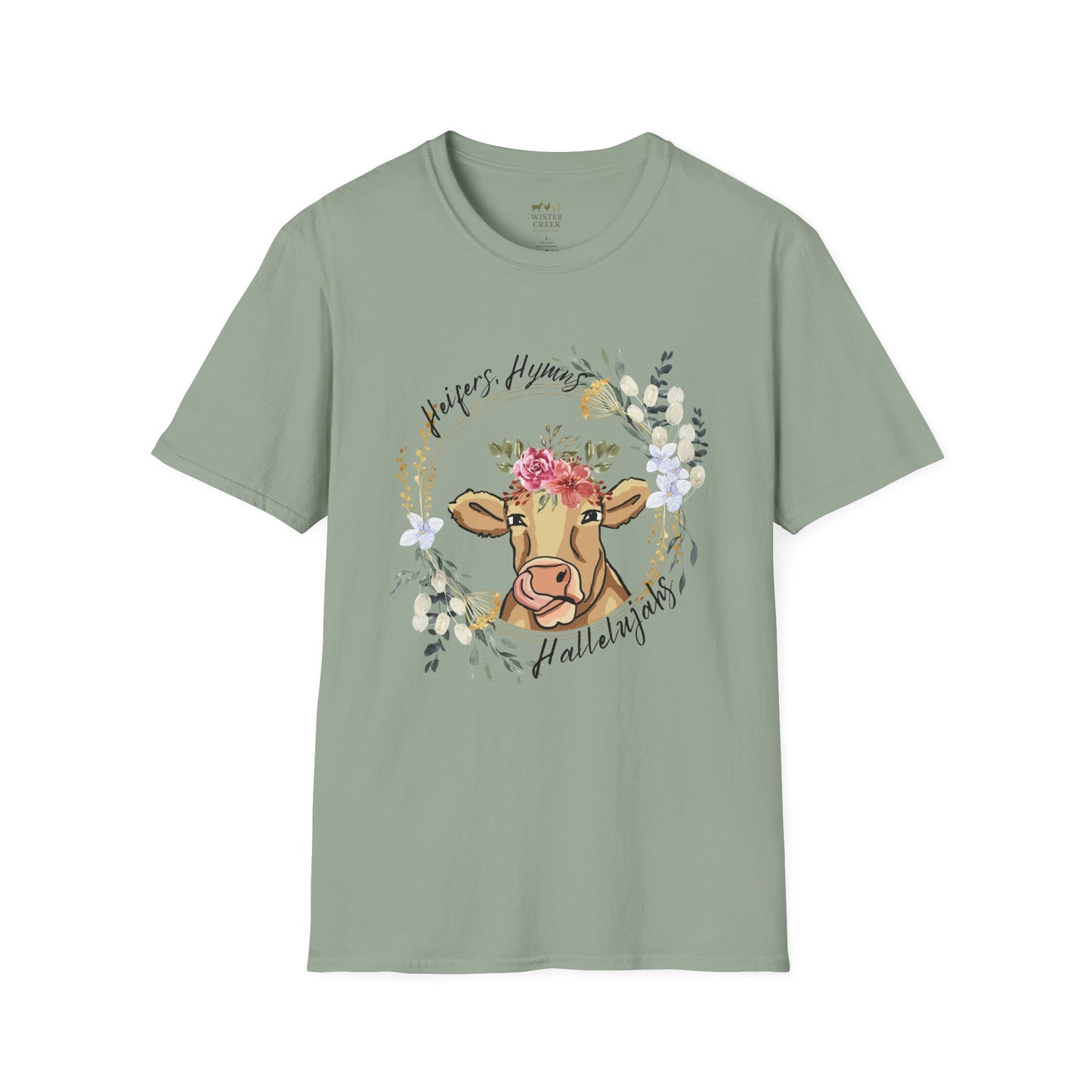 "Heifers, Hymns, Hallelujah" Fun Farm Style Tee