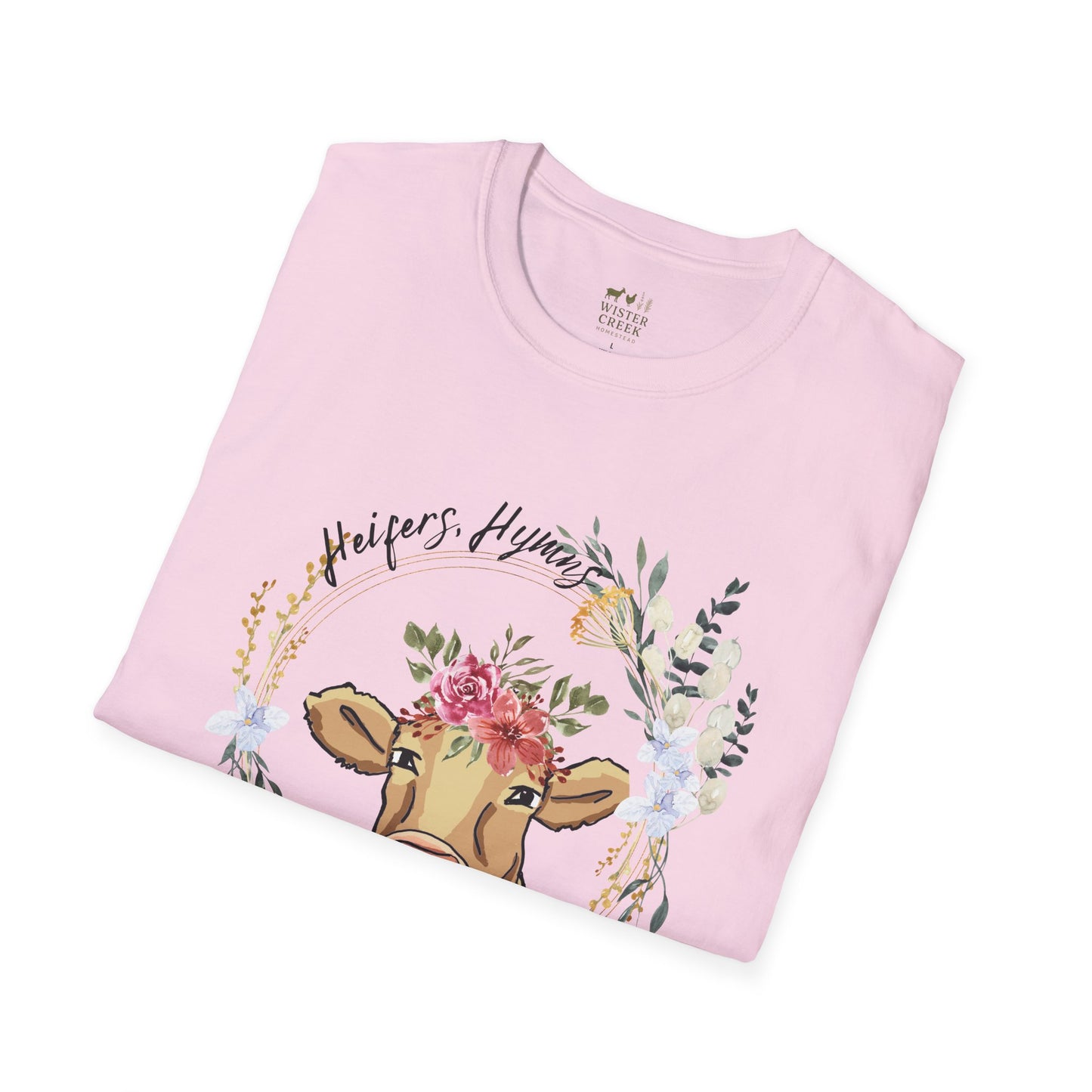 "Heifers, Hymns, Hallelujah" Fun Farm Style Tee