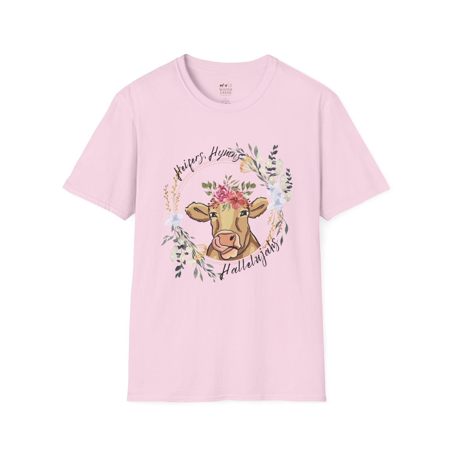 "Heifers, Hymns, Hallelujah" Fun Farm Style Tee