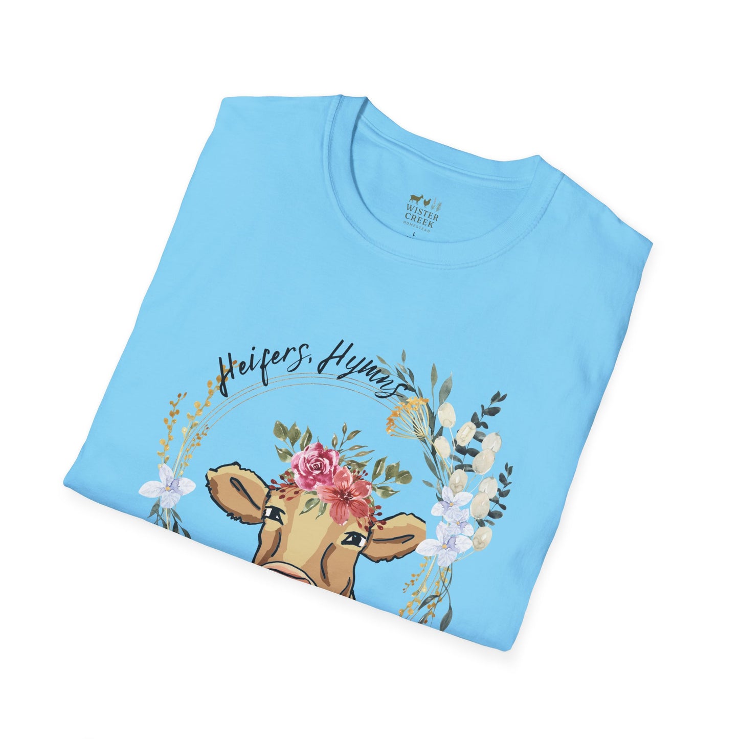 "Heifers, Hymns, Hallelujah" Fun Farm Style Tee