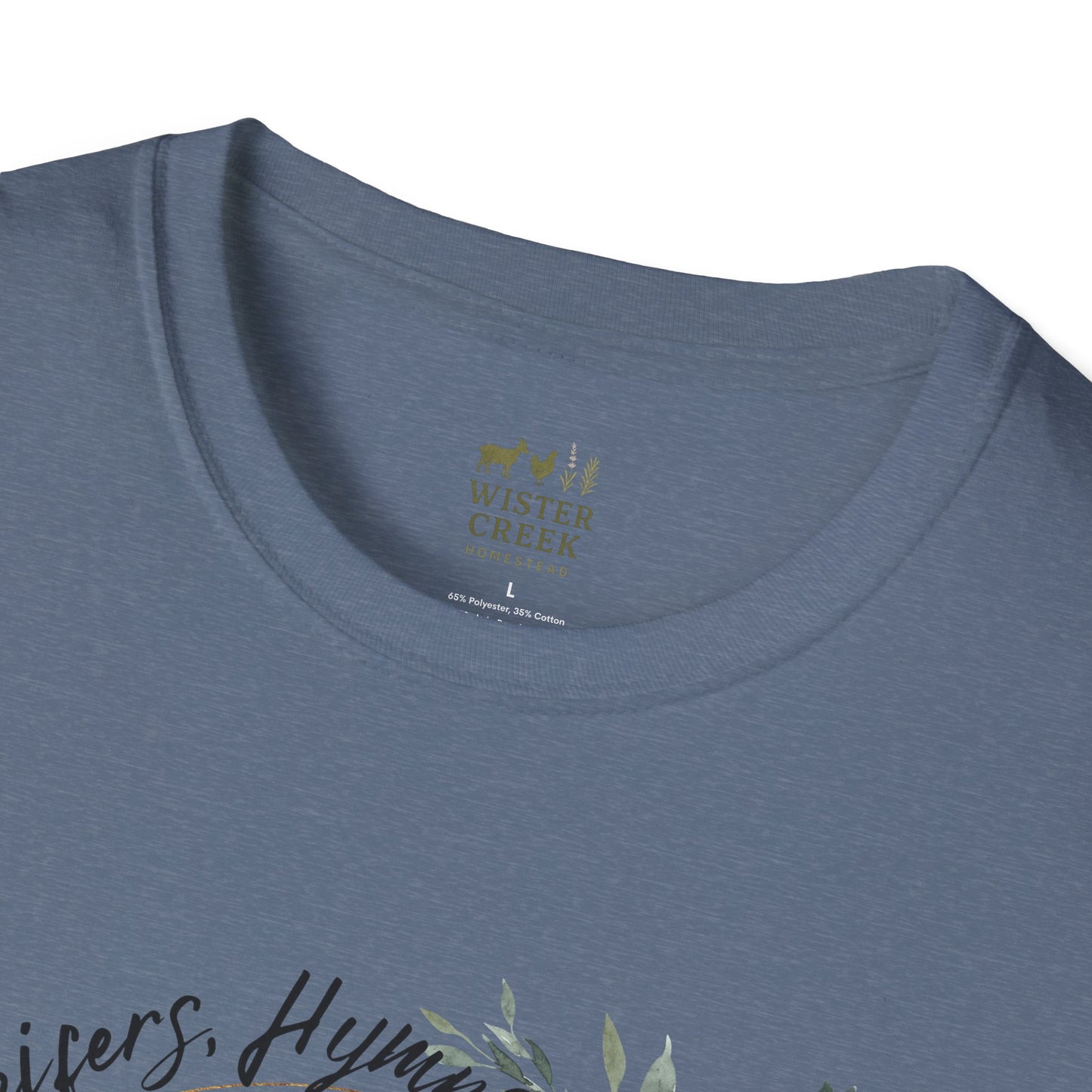 "Heifers, Hymns, Hallelujah" Fun Farm Style Tee