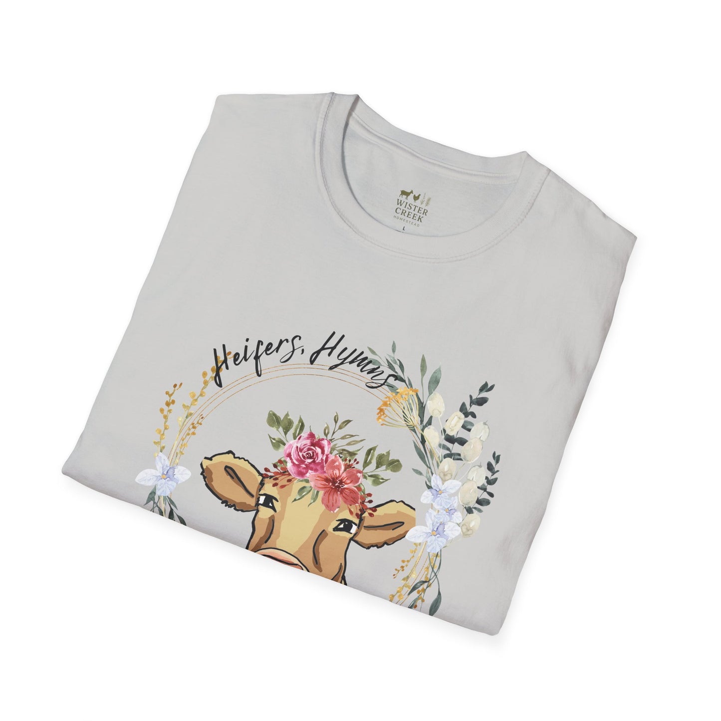 "Heifers, Hymns, Hallelujah" Fun Farm Style Tee